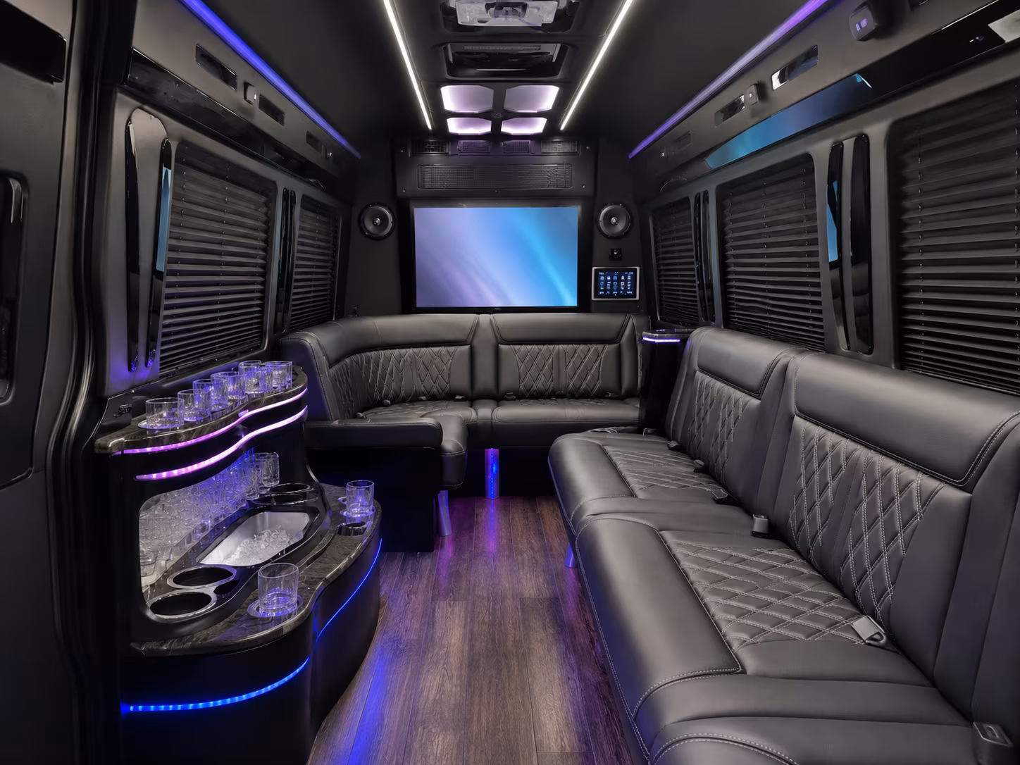 bridal party sprinter vans and party buses for the big day