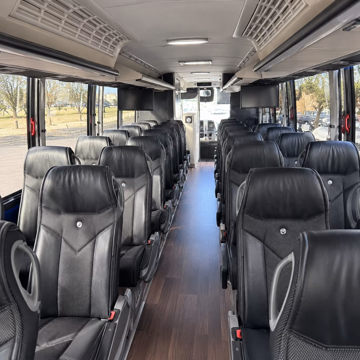 santa maria charter bus interior