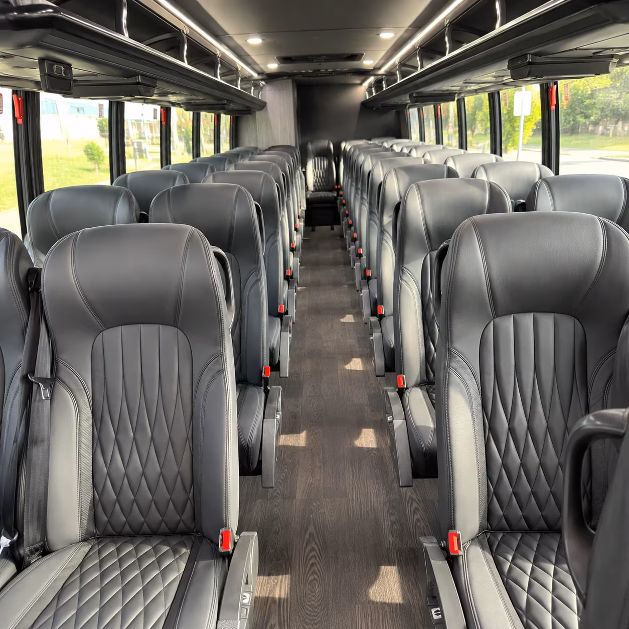 santa maria sporting event transportation onboard seating